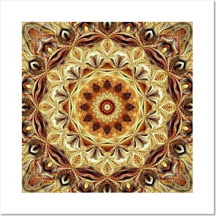 Flower Of Life Mandala (Gingerbread) Posters and Art